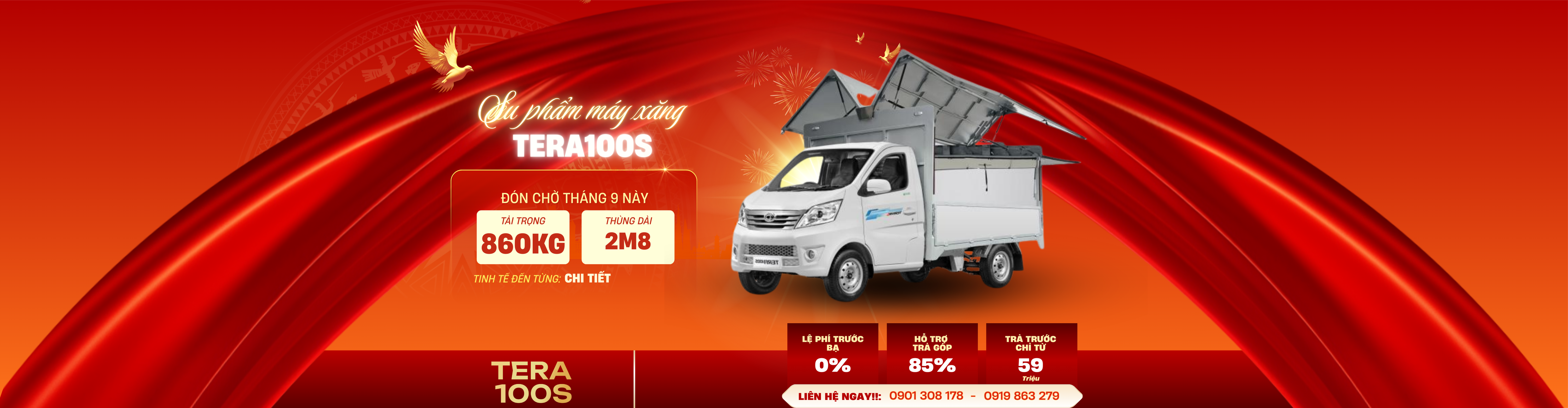 Tera100S - Thùng kín bán hàng lưu động