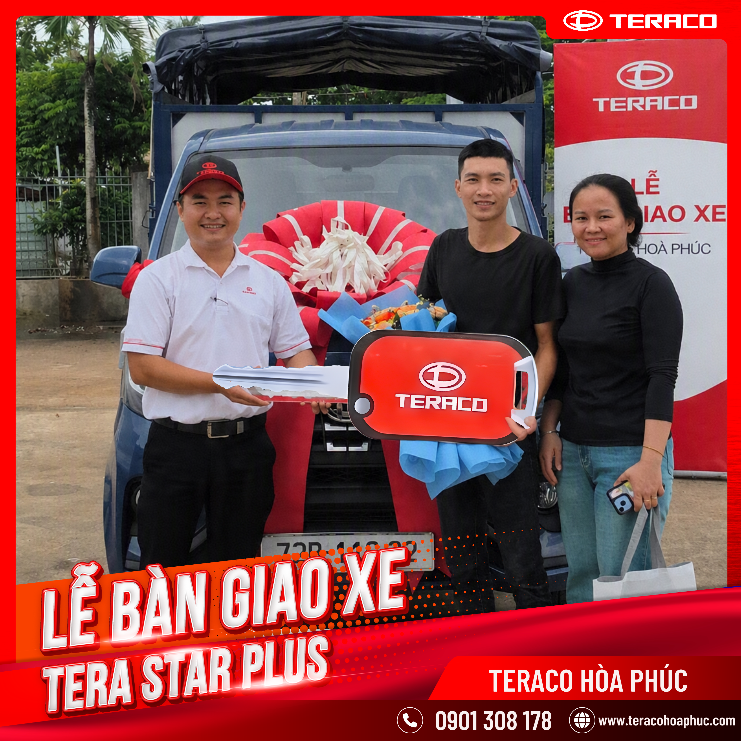 Bàn giao xe Tera Star Plus về cho quý khách khàng tại Vũng Tàu