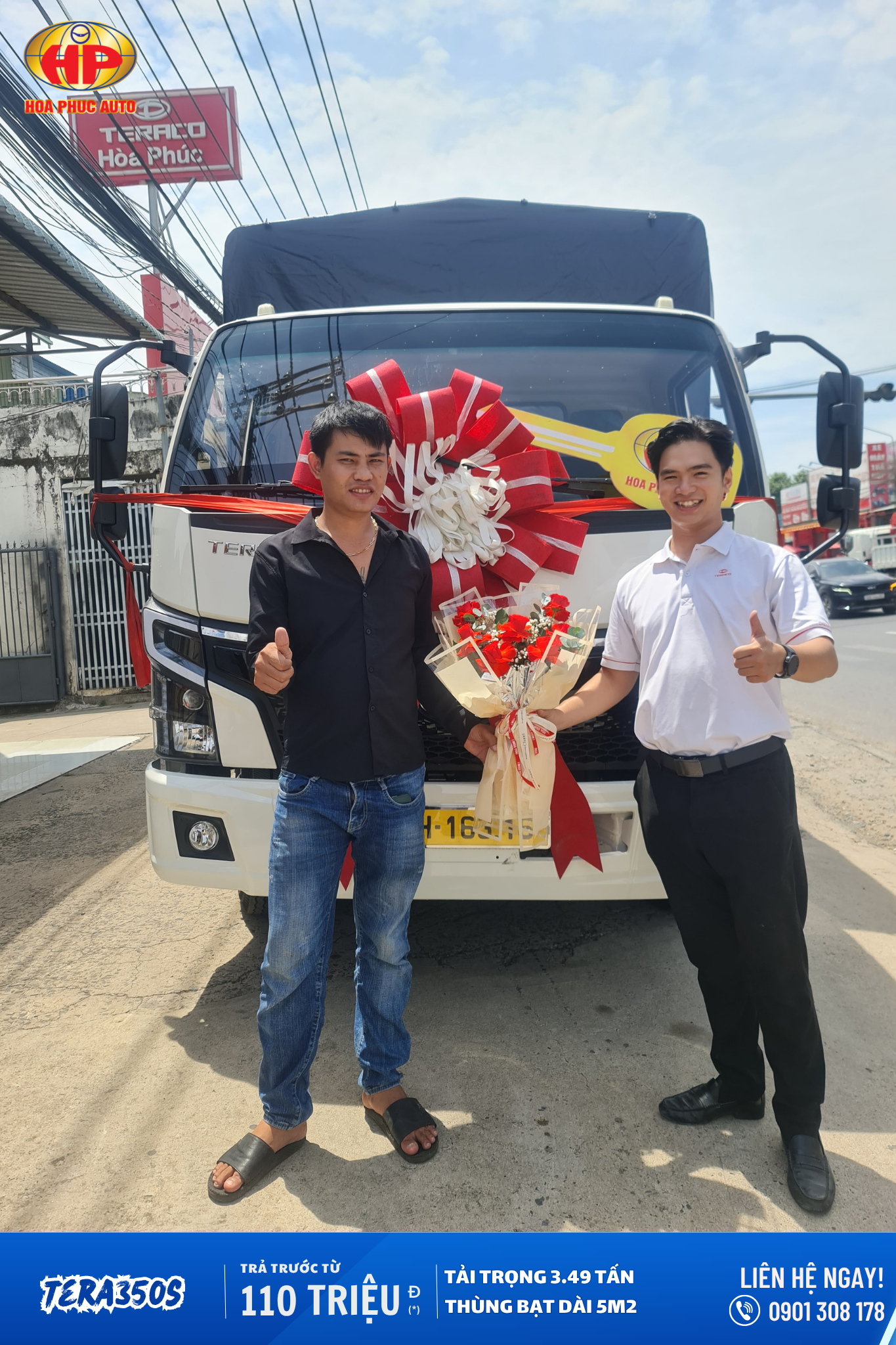 Bàn giao xe Tera350S đến quý khách hàng ở Đăk Lăk
