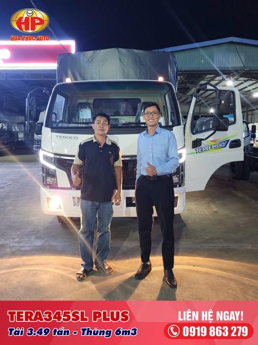 Bàn giao xe Tera345SL Plus đến quý khách hàng chở Trái Cây
