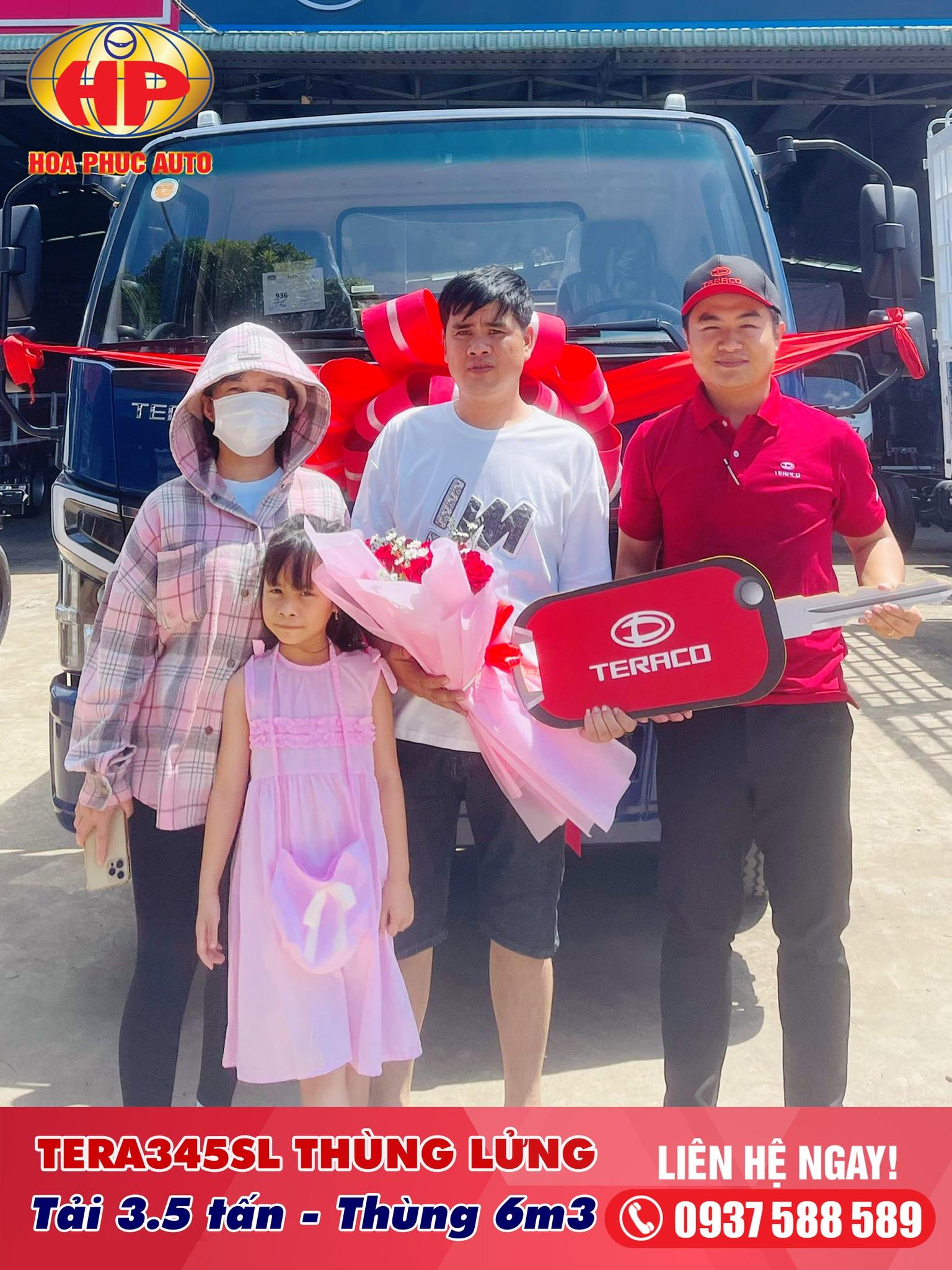 Bàn giao xe Tera345SL Plus Thùng Lửng đến quý khách hàng