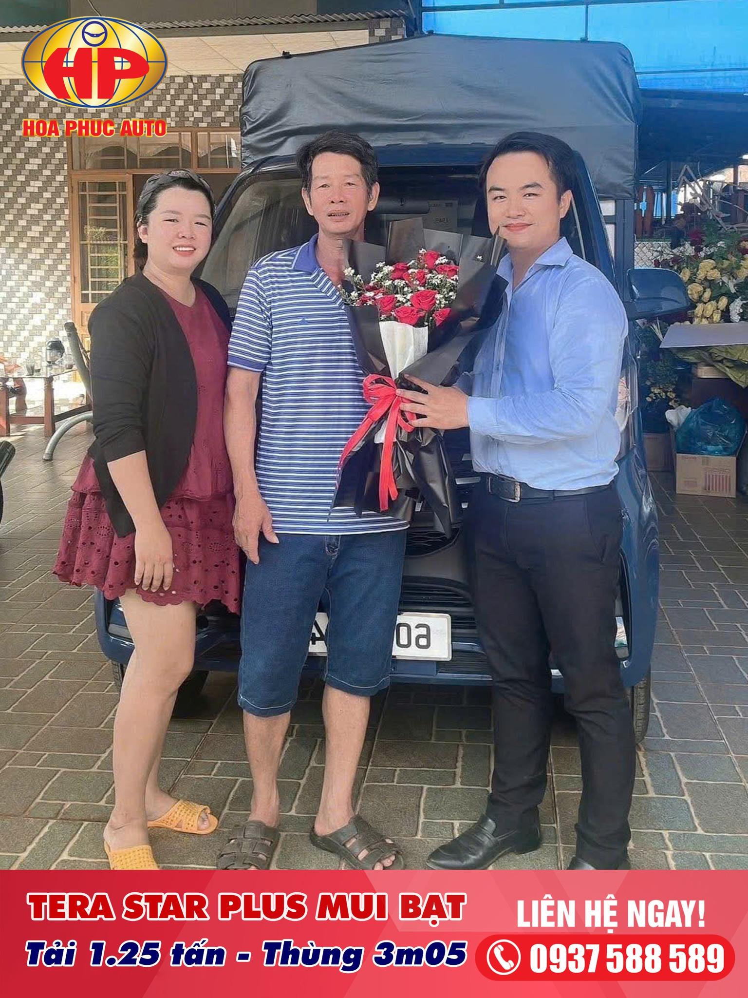 Teraco Hòa Phúc - Bàn giao xe Tera Star Plus Mui bạt cho quý khách hàng về Đồng Nai