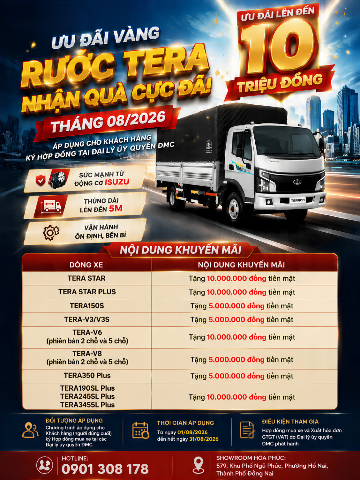 Ưu đãi vàng! Rước Tera nhận quà cực đã!