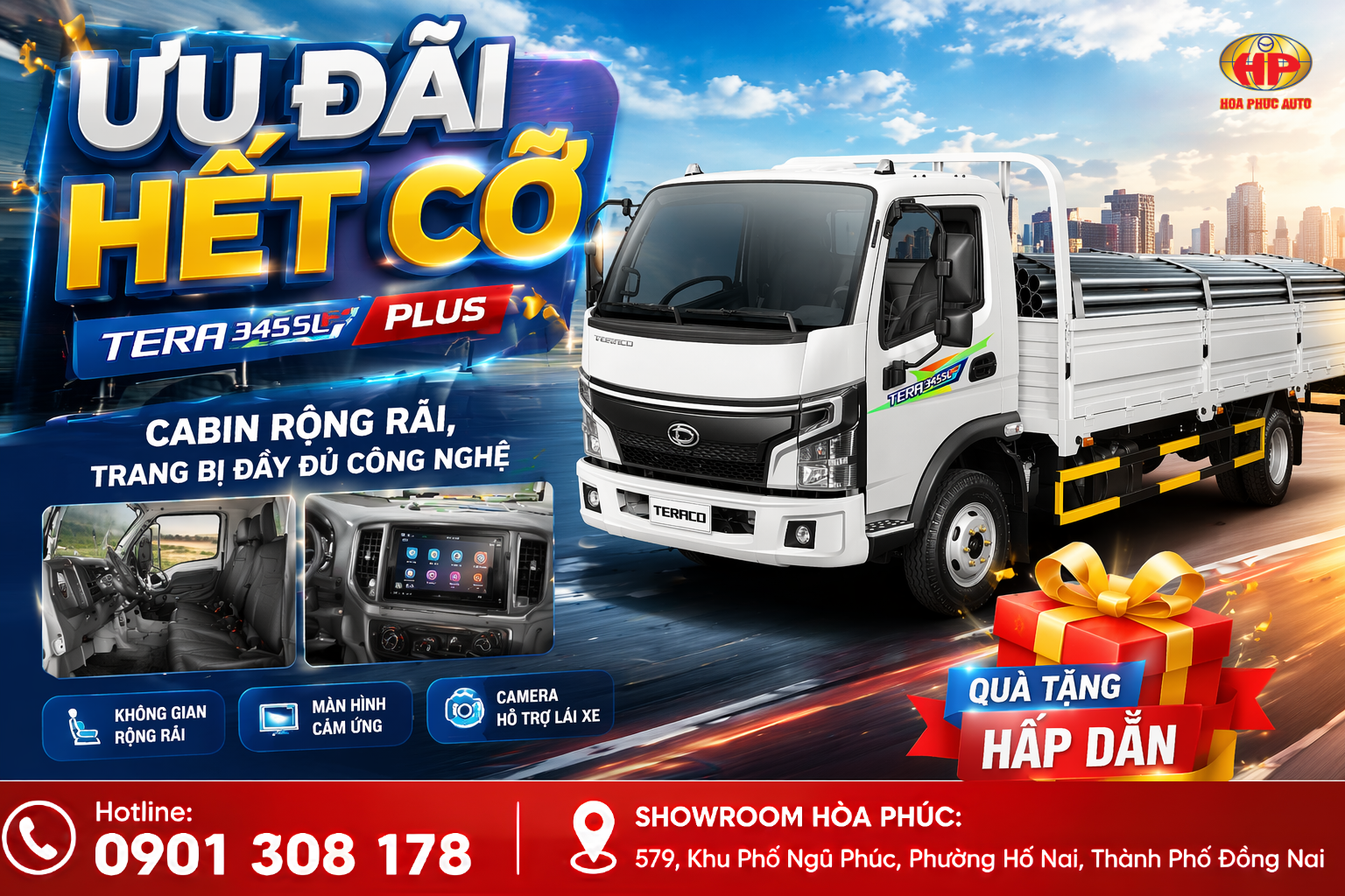 TERA345SL PLUS – CABIN RỘNG RÃI, TRANG BỊ ĐẦY ĐỦ CÔNG NGHỆ