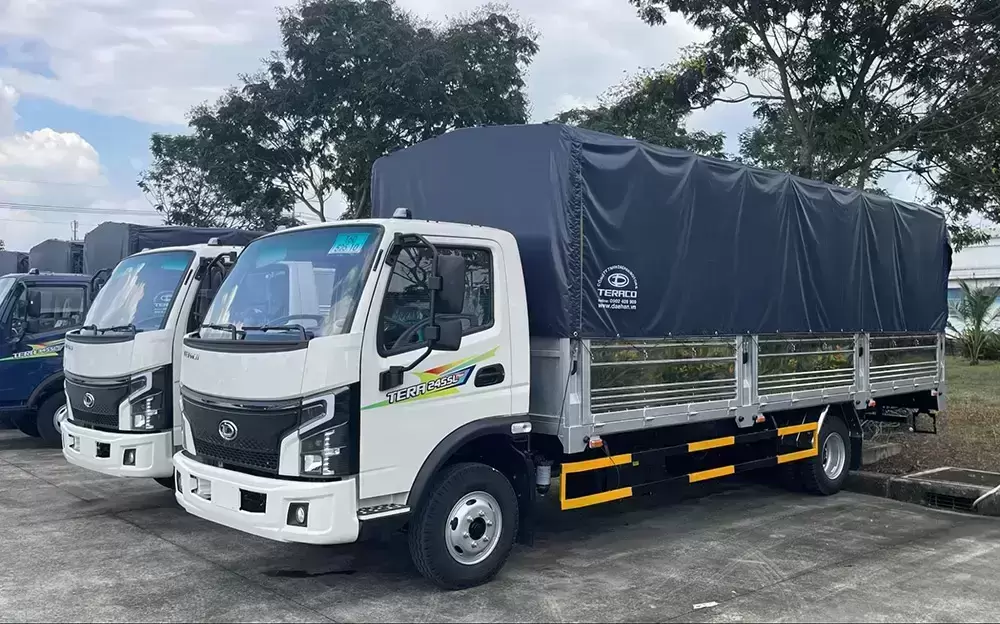 Bộ ba xe tải thùng dài đến 6,3 m Teraco nhận phiếu nhiên liệu trị giá 10 triệu đồng trong tháng 11/2026.