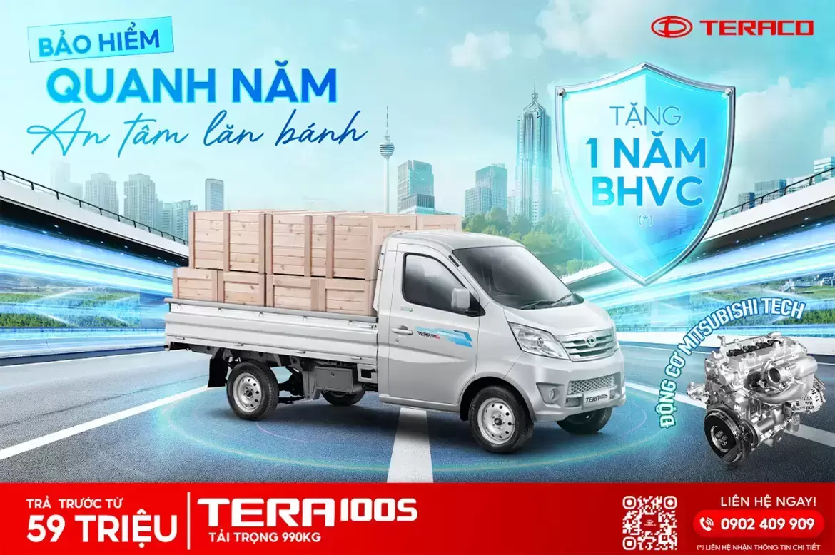 Tera100S – hơn 10.000 xe lăn bánh tại Việt Nam